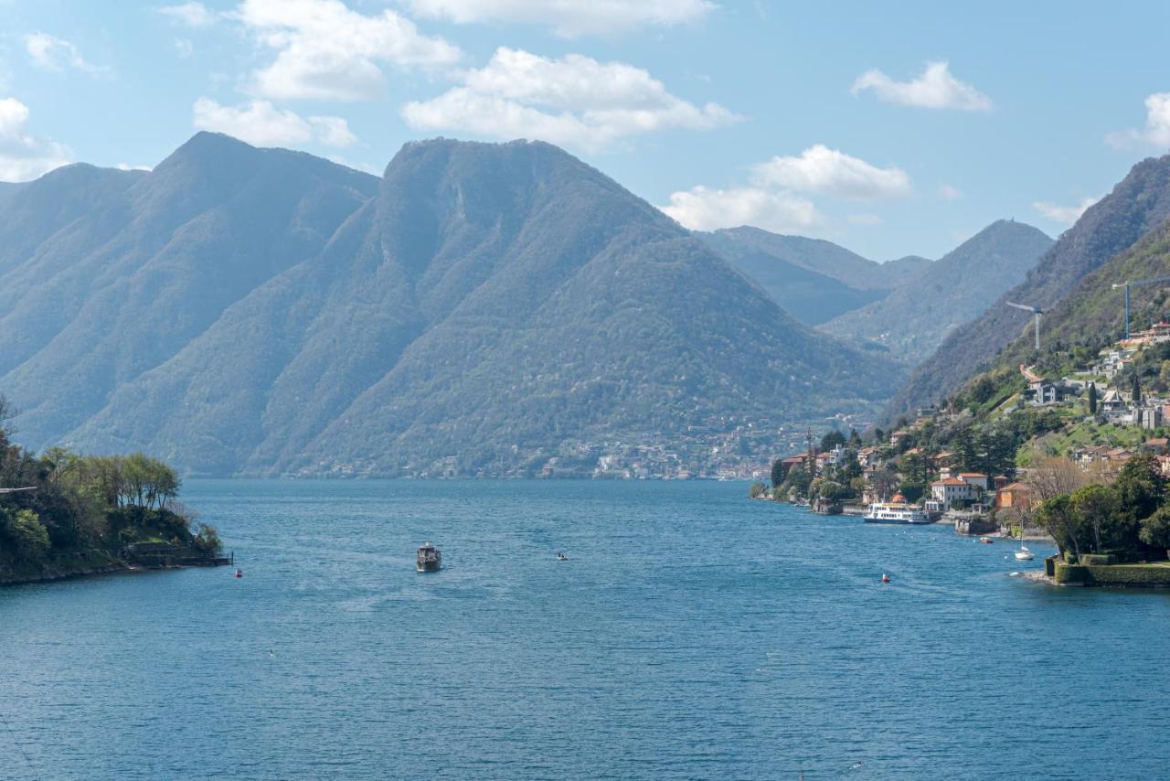 Lake Como Apartment With Balcony And Private Parking オッスッチョ エクステリア 写真